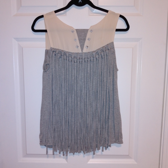 Boundary & Co. BOHO Fringe Tank Top large - Picture 4 of 8